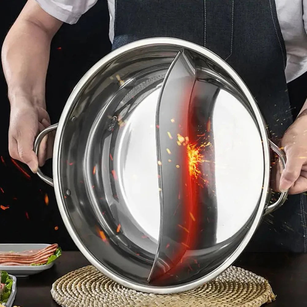 Stainless Steel Twin Divided Hot Pot