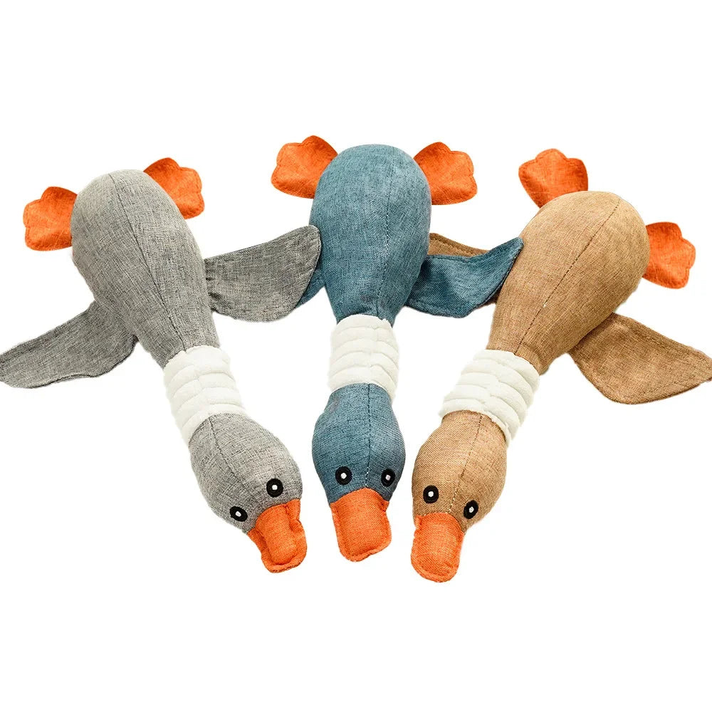 Cute Duck Plush Dog Toy
