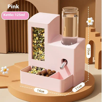 2-in-1 Automatic Hamster Feeder & Water Dispenser
