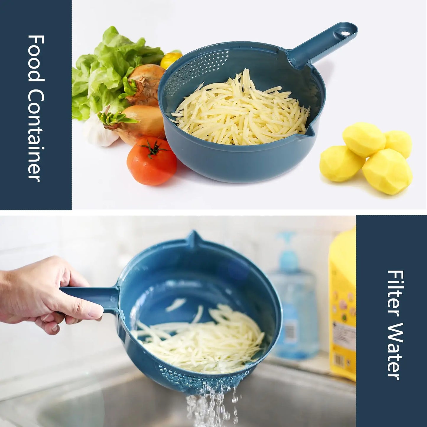 9-in-1 Multifunction Vegetable Chopper & Slicer