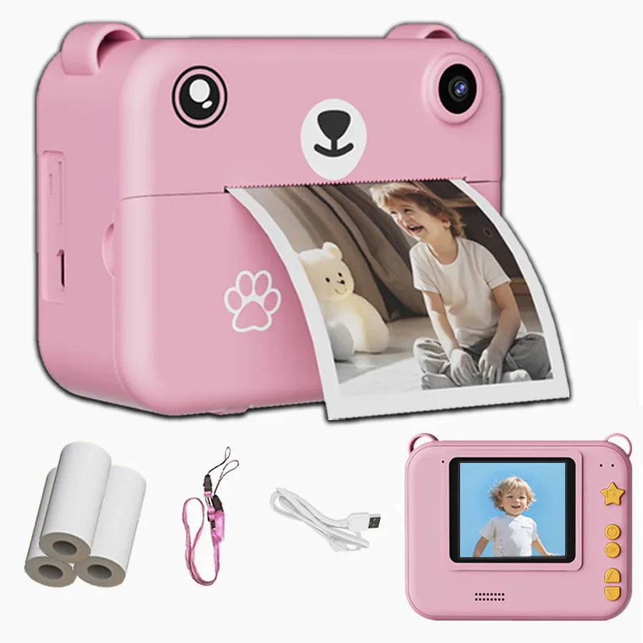 Kids Digital Instant Print Camera with 1080P Video