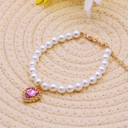 Pearl Pet Necklace Collar
