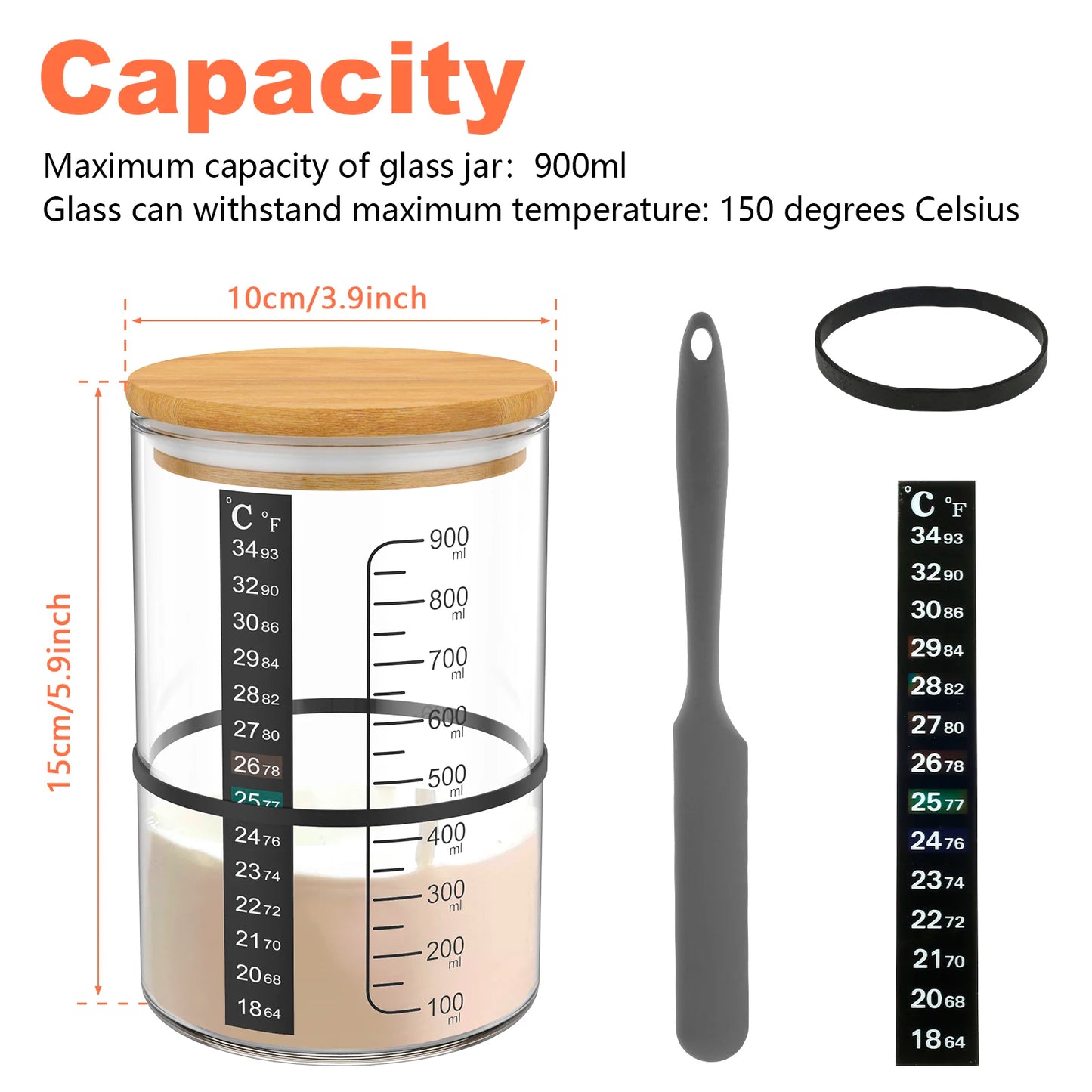 Sourdough Starter Jar Kit with Fermentation Accessories