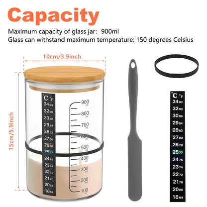 Sourdough Starter Jar Kit with Fermentation Accessories