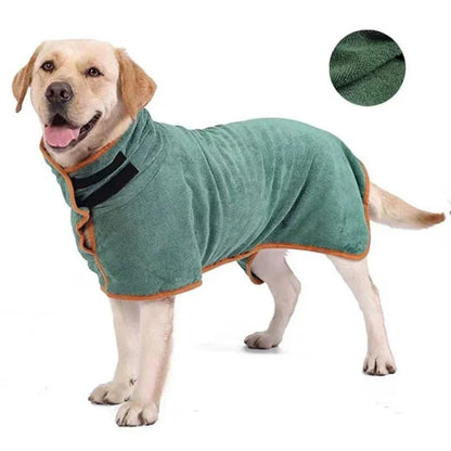 Quick-Dry Microfibre Dog Towel Wrap