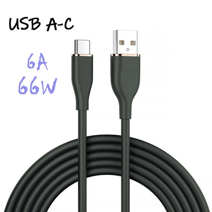 66W USB-C Silicone Cable