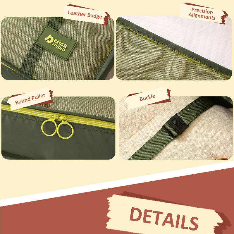 Travel Packing Cube Organiser Set