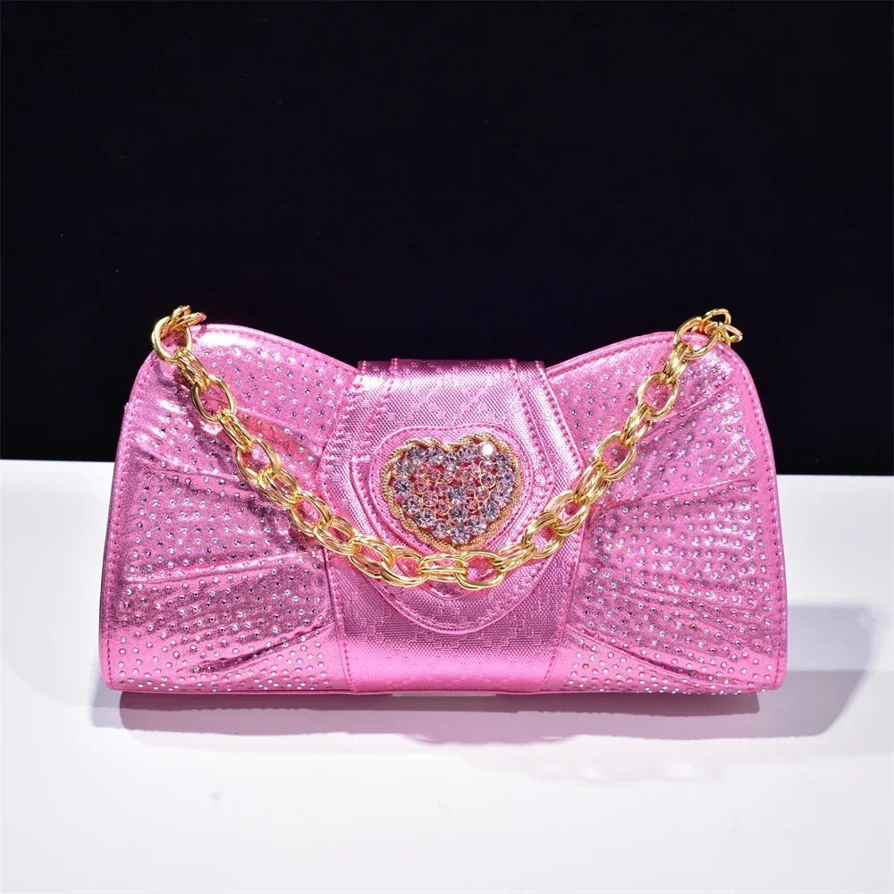 Luxury Rhinestone Evening Clutch Bag