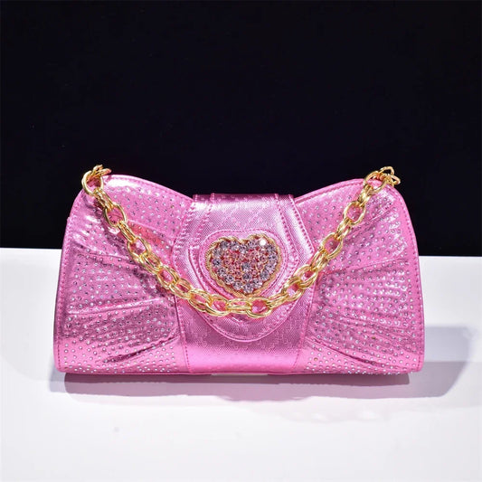 Luxury Rhinestone Evening Clutch Bag