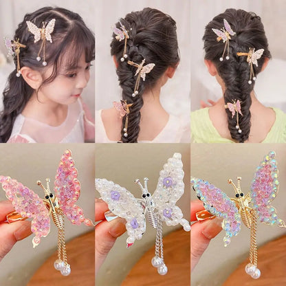 Butterfly Tassel Hair Clip