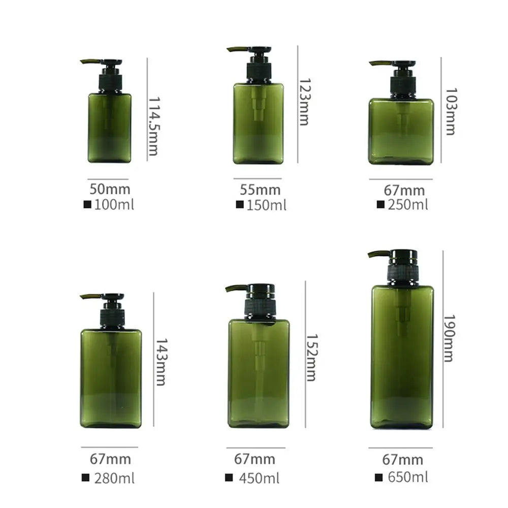 Clear PETG Refillable Soap Dispenser Bottle with Pump