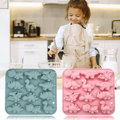 3D Dinosaur Silicone Baking Mold Tray