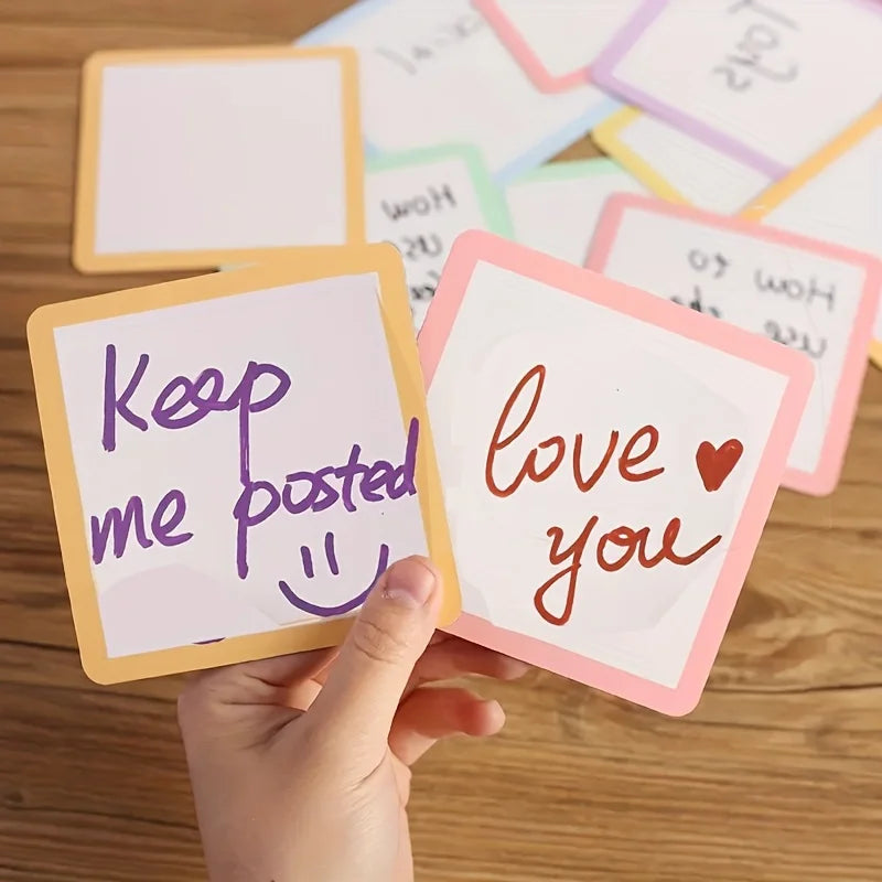 Reusable Magnetic Whiteboard Sticky Notes for Fridge, Whiteboard & Office Organization