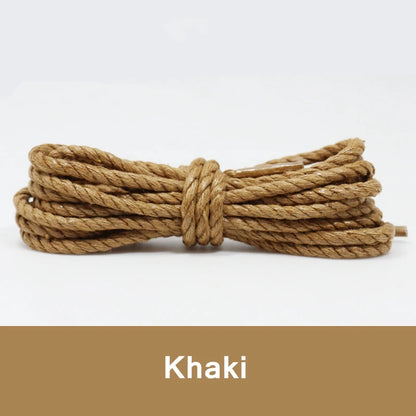 Round Waxed Cotton Shoelaces