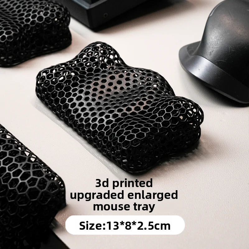 Ergonomic Mouse Wrist Rest TPE Hand Rest Pressure-Reducing Breathable Wrist Support Pad for Gaming Office Typing Pain Relief