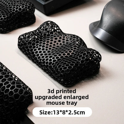 Ergonomic Mouse Wrist Rest TPE Hand Rest Pressure-Reducing Breathable Wrist Support Pad for Gaming Office Typing Pain Relief