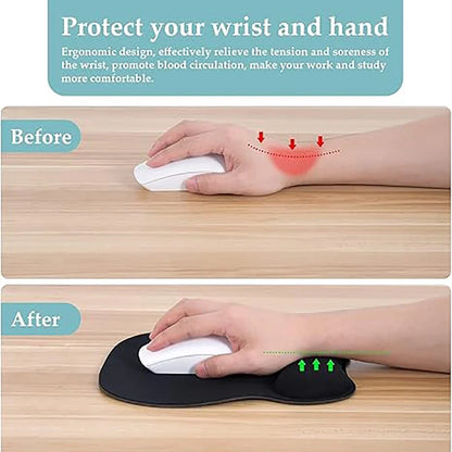 Ergonomic Mouse Pad with Memory Foam Wrist Support