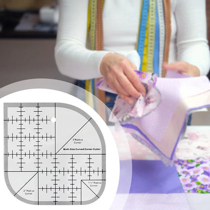 Curved Corner Quilting Ruler