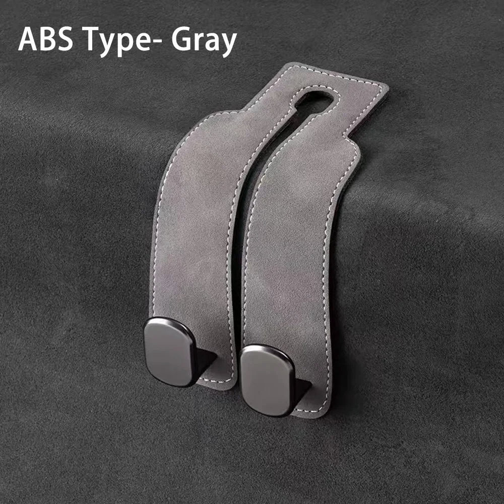 2 in 1 Car Premium Suede Hanging Dual Hook