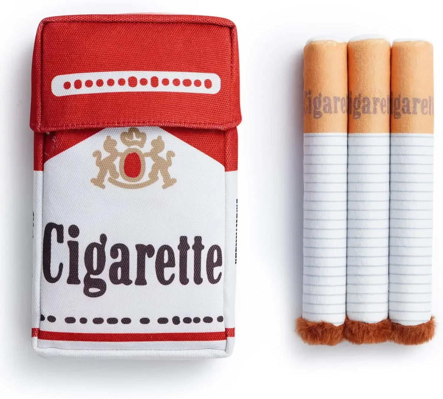 Interactive Plush Cigarette Dog Toy