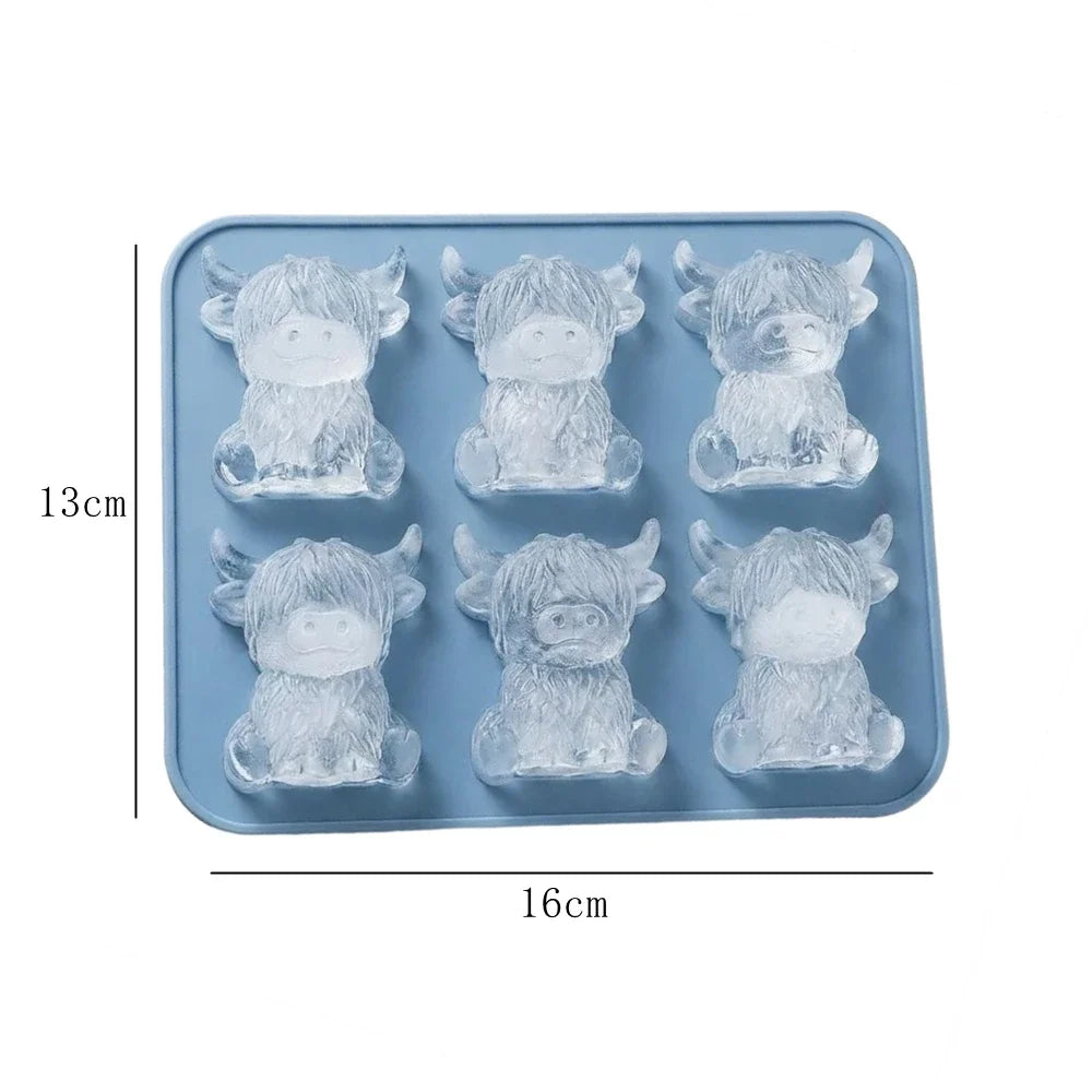 Highland Cow Silicone Ice Cube Mold