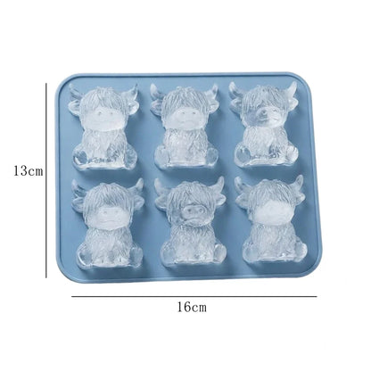 Highland Cow Silicone Ice Cube Mold