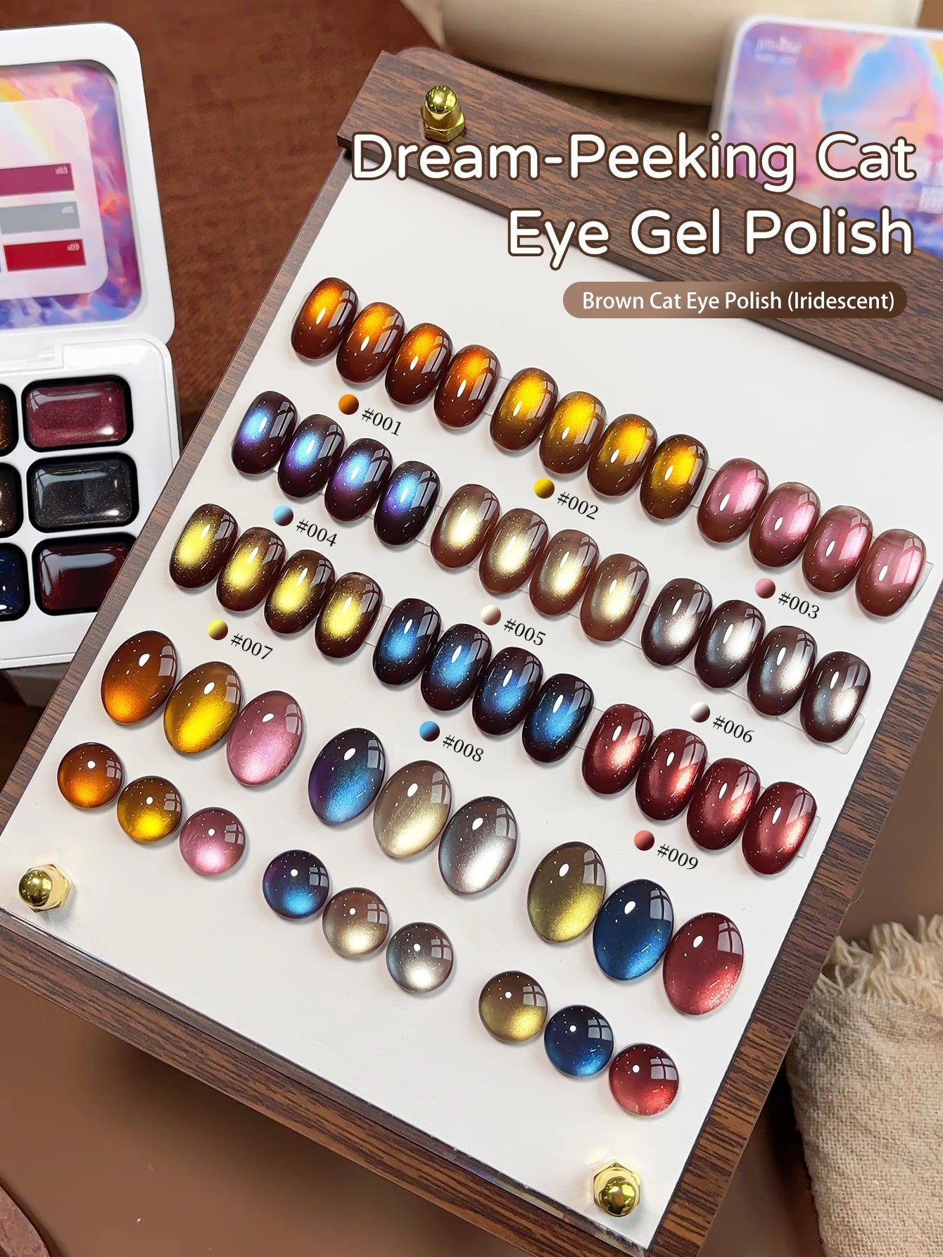 9 Color Semi-Solid Gel Nail Polish Set