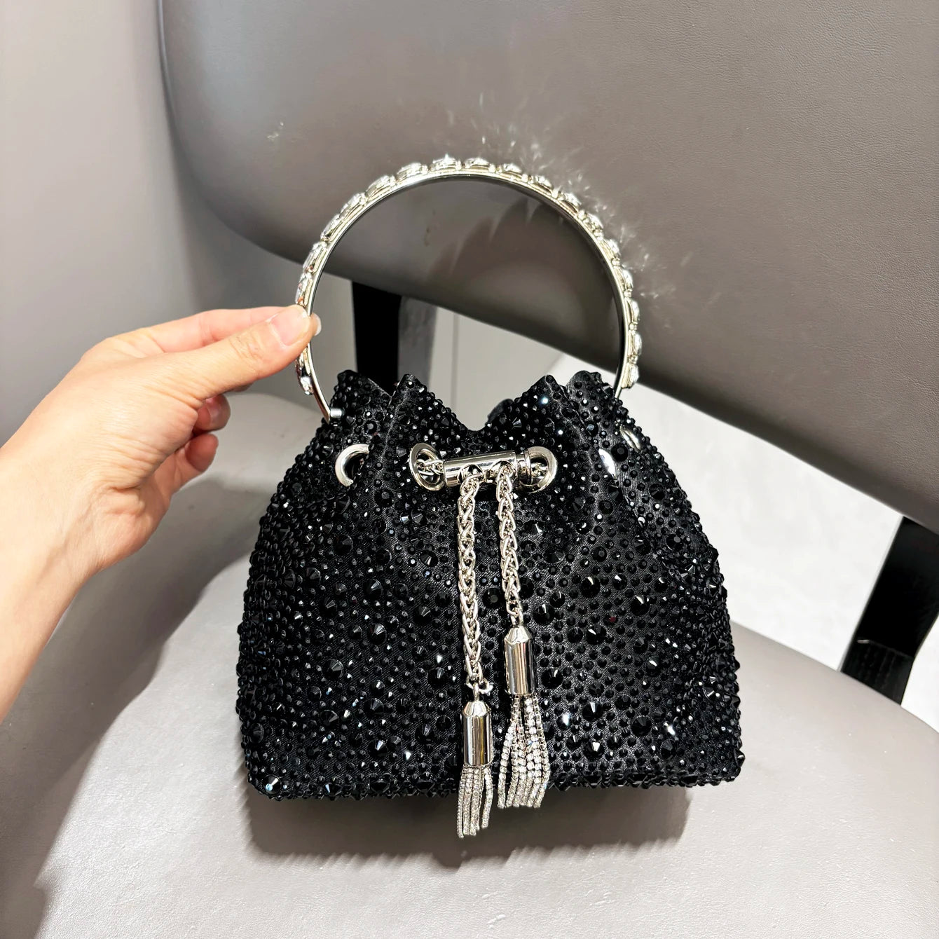 Rhinestones Evening Clutch Bag