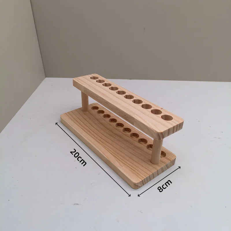 Walnut Wood Desk Organizer Stand