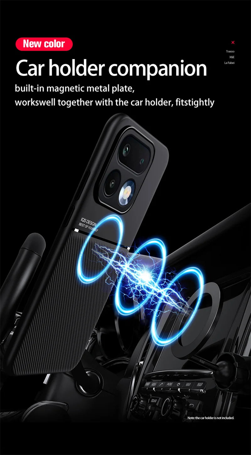 Magnetic PU Leather Shockproof Phone Case
