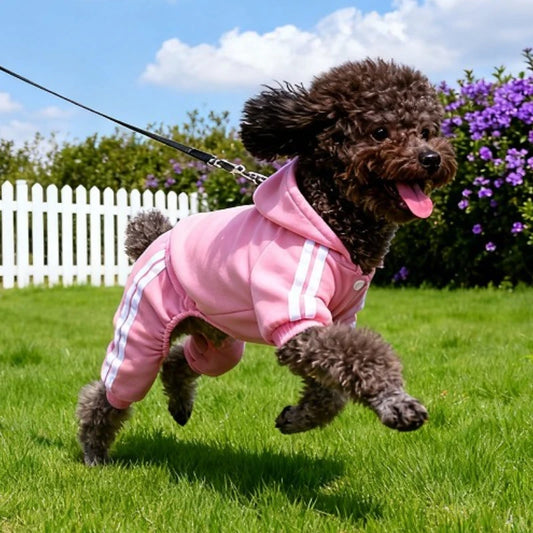 Sport Hoodie Dog Jumpsuit