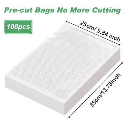 100-Pack BPA-Free Vacuum Sealer Bags