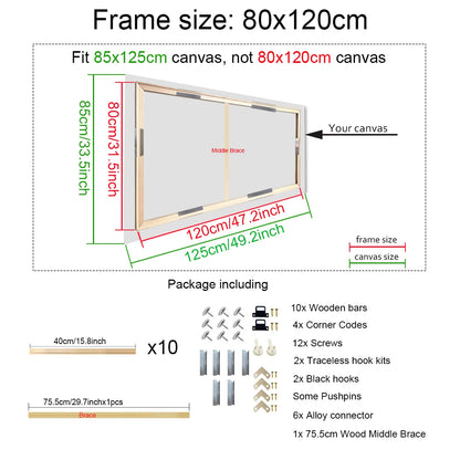 Wooden Canvas Frame for Paintings & Photos