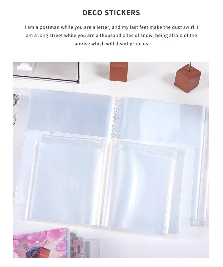 Portable PP Photo Storage Album for Photos, Cards & Collectibles