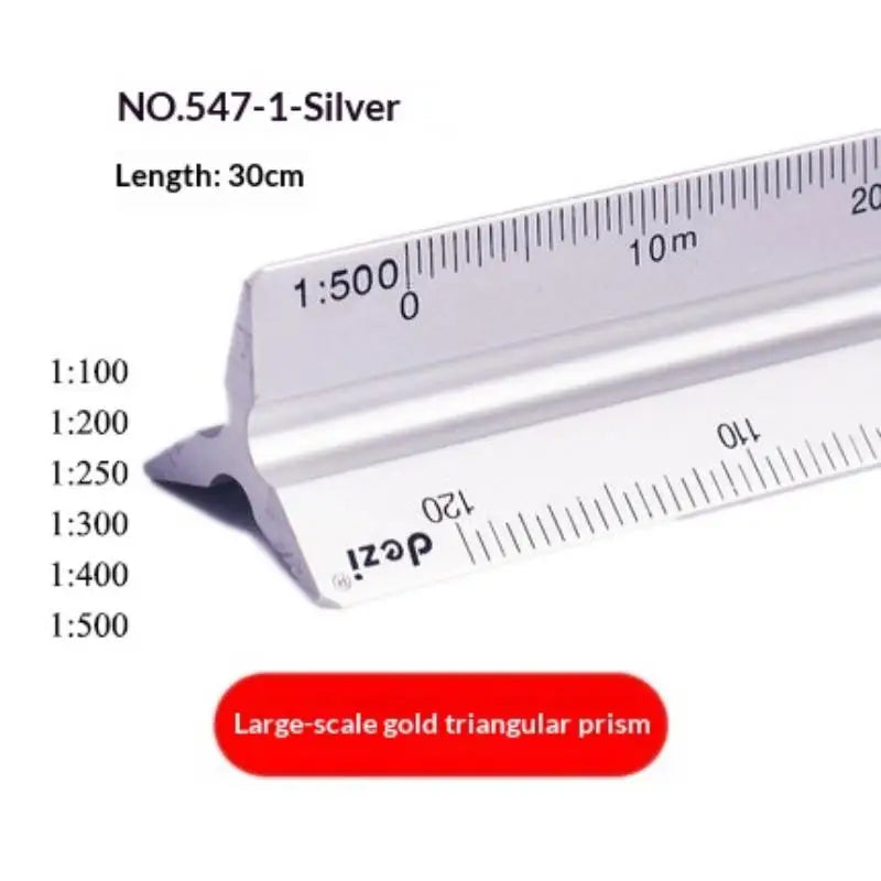 30cm Triangular Scale Ruler for Architects & Engineers