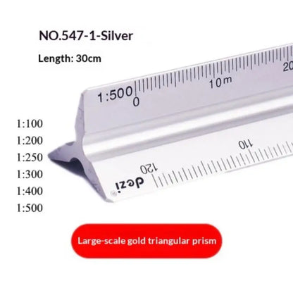 30cm Triangular Scale Ruler for Architects & Engineers