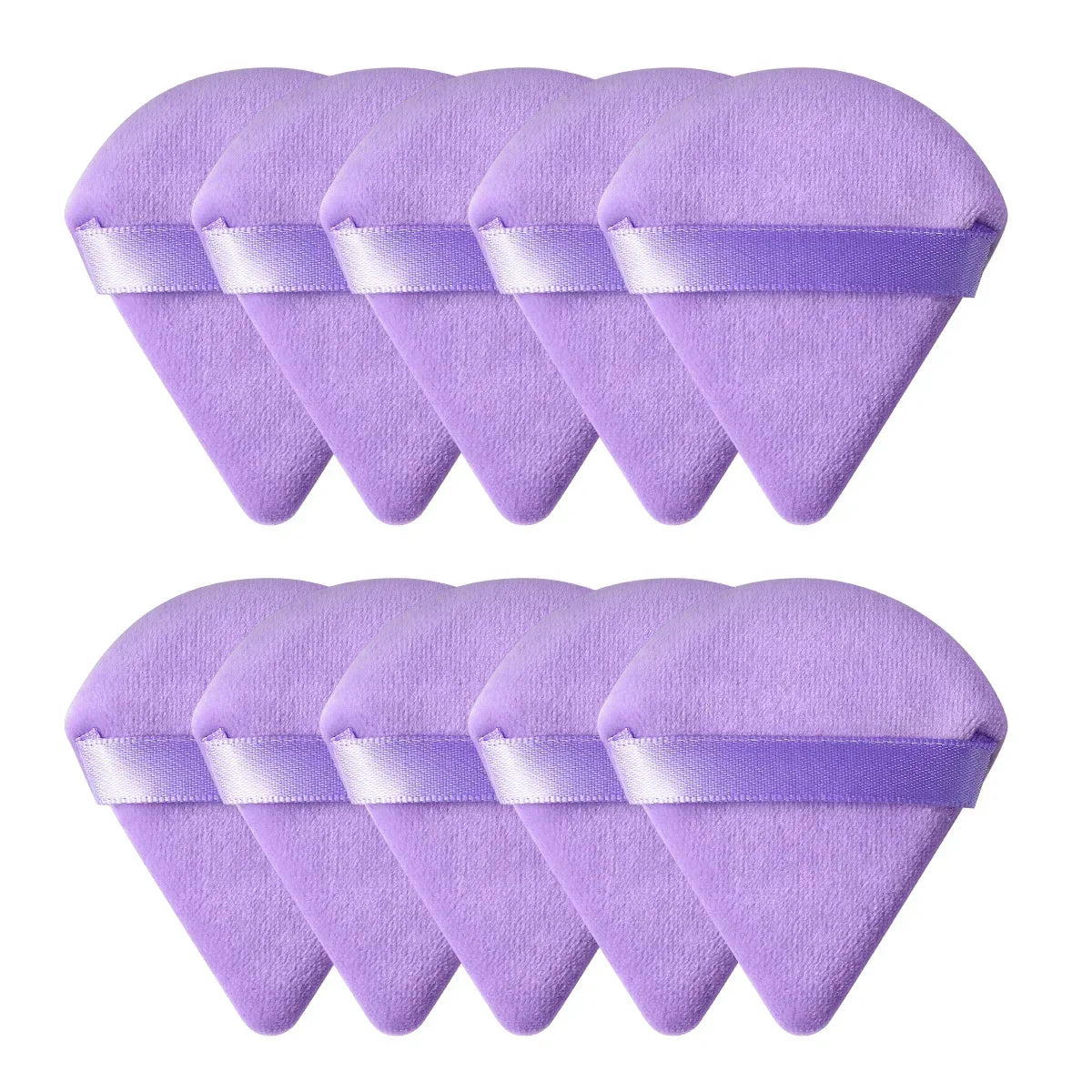 Triangle Velvet Makeup Powder Puff Set