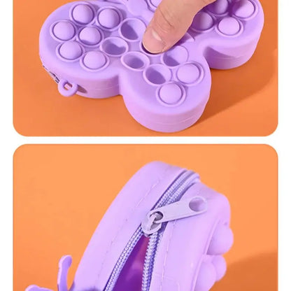Cute Silicone Butterfly Kids Crossbody Bag