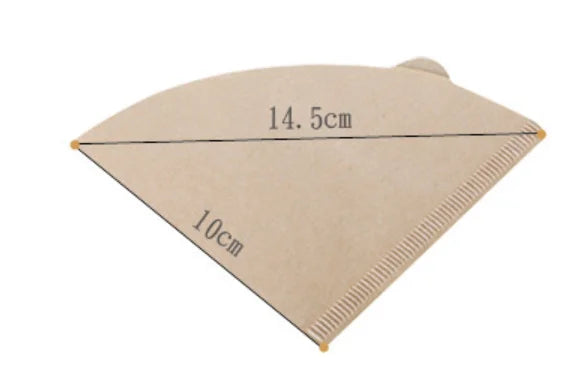 Natural Wood Pulp Cone Coffee Filters