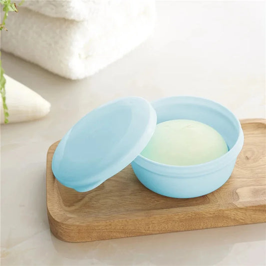 Round Travel Soap Box with Lid