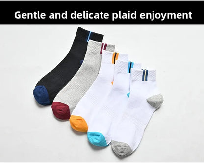 Men’s Cotton Crew Socks 5 Pairs
