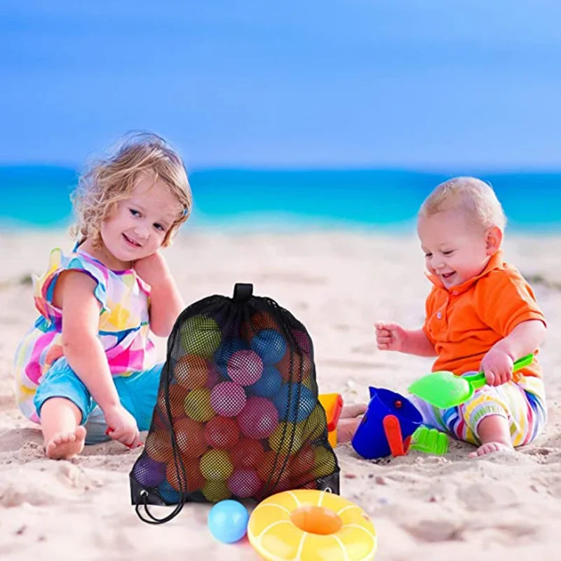 Heavy Duty Mesh Drawstring Sports Backpack