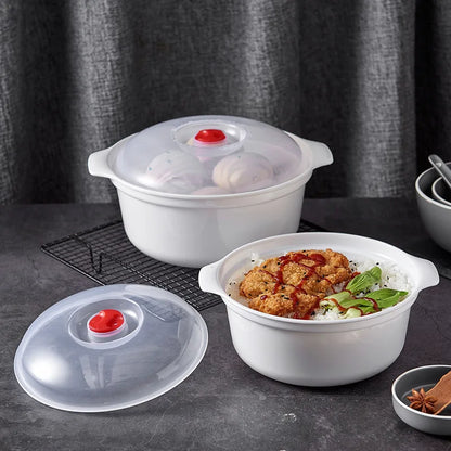 Microwave Food Steamer & Soup Bowl with Lid