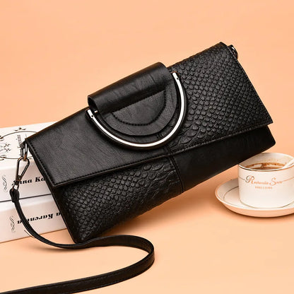 Soft PU Leather Flap Handbag