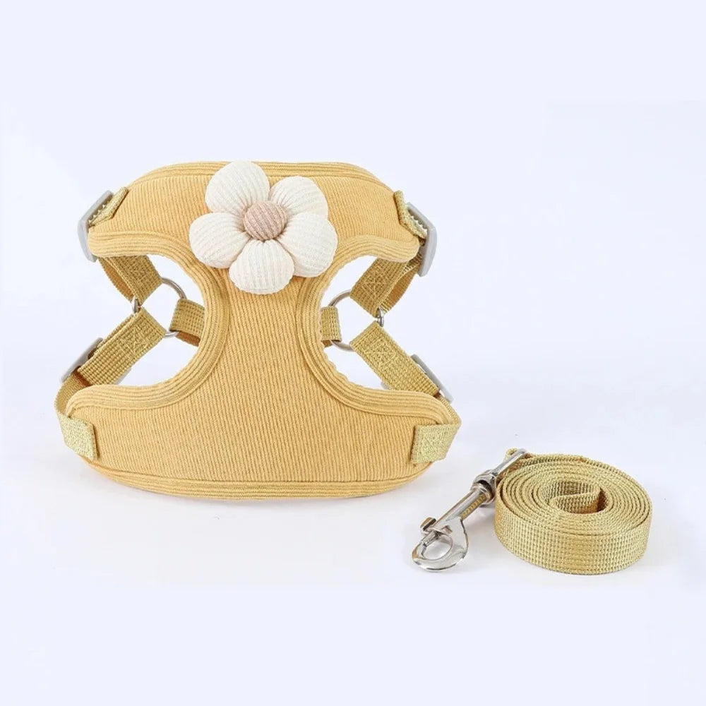 Adjustable Dog Harness with 1.5m Leash Set