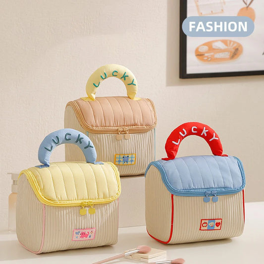 Cottage Design Large Capacity Cosmetic Bag