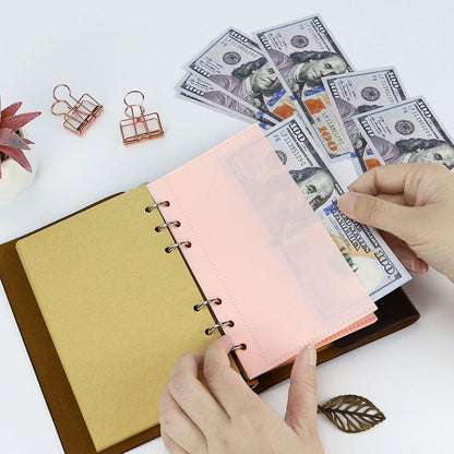 A6 & A7 Loose Leaf Binder Dividers with Cash Envelopes