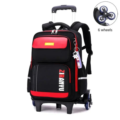 Rolling School Backpack with Wheels for Kids