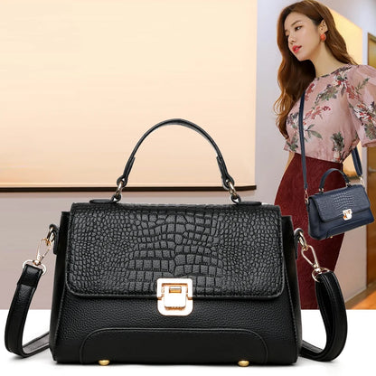 Large Capacity Leather Crossbody Handbag for Women