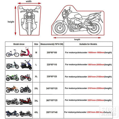 All-Season UV Protective Motorbike Cover